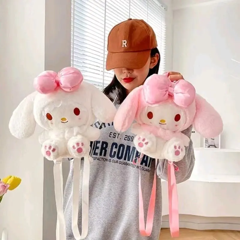 Tas Sanrio Melody Ransel Boneka Mewah Lucu Melody Backpack Kawall Toy Doll Plush 0
