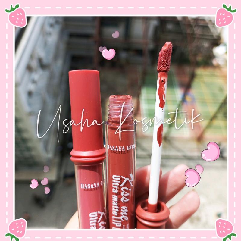 6PC!! JH3759 LIPGLOSS HASAYA GIRL MATTE TAHAN LAMA Matte Bibir Kosmetik lip  matte 3