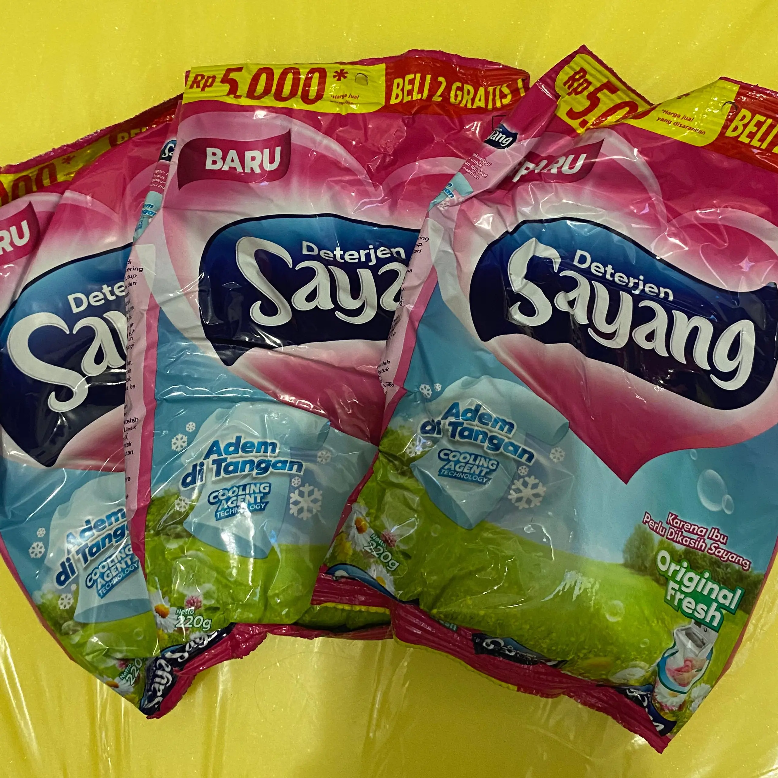 Paket Hemat Detergen Sayang 220gr - 3 Pcs - Pembersih
