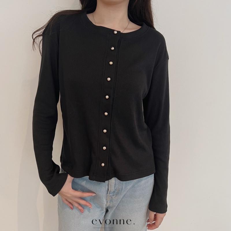 EVONNE JiWonTop - Atasan Wanita Long Sleeve - Baju Lengan Panjang Wanita Knit Top Blouse  Soft Knitwear Lembut Tangan outer blouse bajuk ekin 6