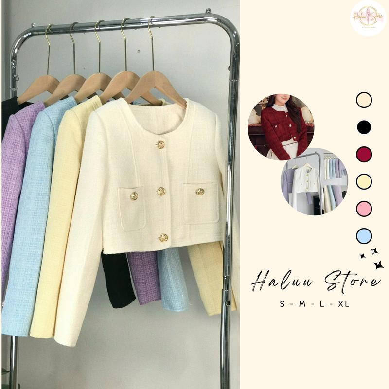 Áo Khoác Dạ Dáng Lửng Basic NHIỀU MÀU HH65 HaLuu Store Nữ Jacket Women Top