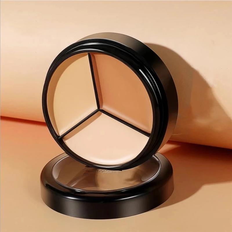  SVMY-Bảng Phấn Che Khuyết Điểm 3 Màu Kết Cấu Kem Che Phủ Vết Mụn Quầng Thâm Đa Chức Năng Trang Điểm Mặt Làm Sáng Lâu Dài Mỹ Phẩm 