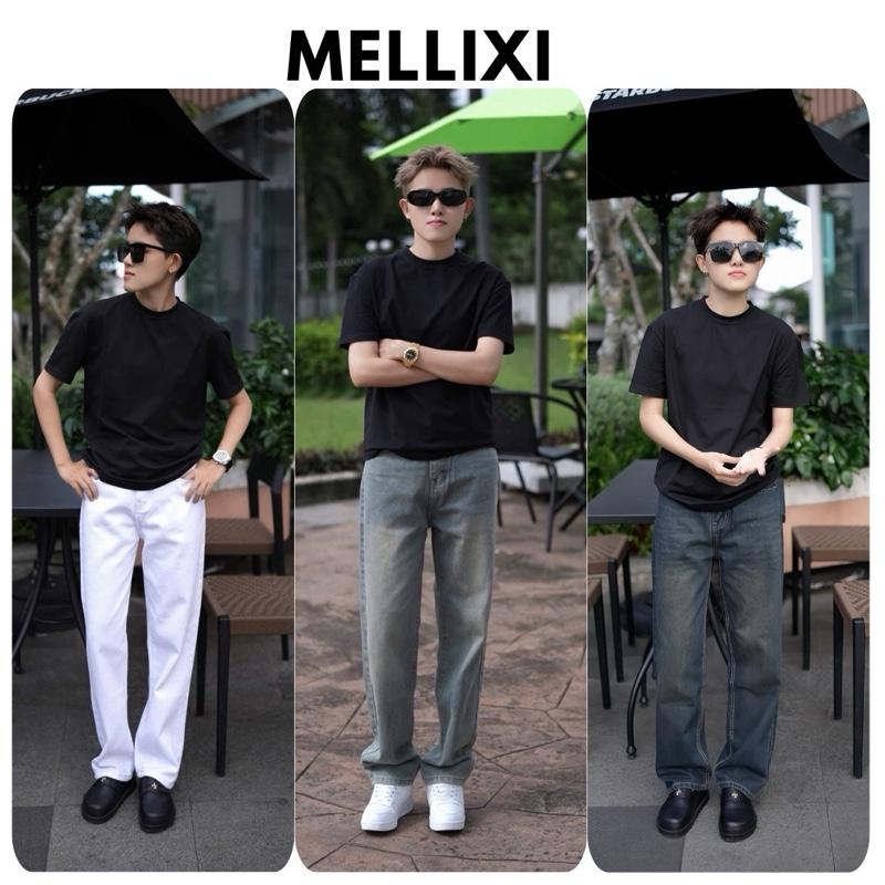 Quần jean nam quần jean baggy xuông đứng hottren quần jean nam xuông đứng Menswear Pants Có Túi Cotton