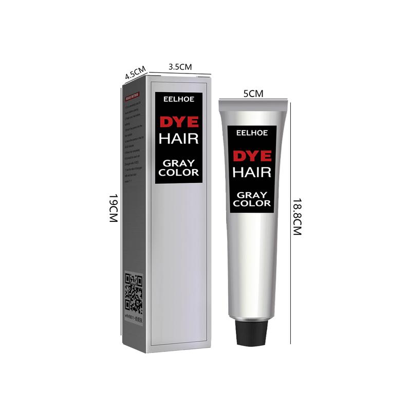 EELHOE Semprotan Rambut. Kondisioner Rambut Abu-Abu untuk Nenek. Tren Balm Rambut. Mudah Diwarnai, Tahan Lama dan Lembut Tanpa Merusak Rambut. Pewarna Abu-Abu, Pewarna Cokelat, Cat Kering Dye Hitam 5