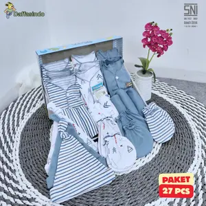 Daffasindo Paket Hampers 27pcs Set Baju Bayi Siap Lahiran baju  bayi  6–12  bulan Bahan Katun Nyaman & Aman SNI Lucu & Nyaman