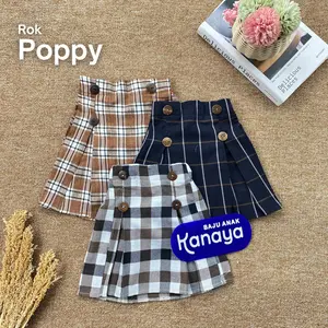 1-5TH ROK ANAK PENDEK POPPY SKIRT ANAK PEREMPUAN katun bayi
