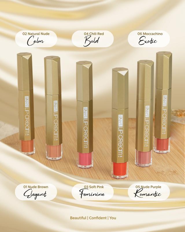 BERL BEAUTY LIP MATTE CREAM Lipstick Lipcream Bibir Waterproof ink 6