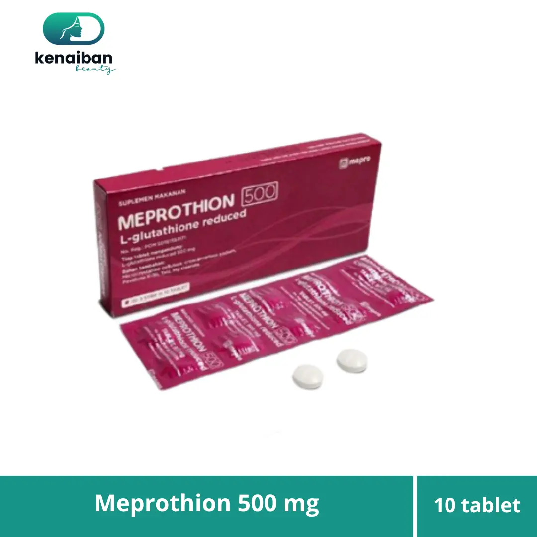 Meprothion 500mg Strip 10 Tablet / L-Glutathione Reduced 500