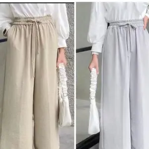 CELANA KULOT CRINGKLE AIRFLOW PREMIUM HIGWAIST Crinkle Panjang tali