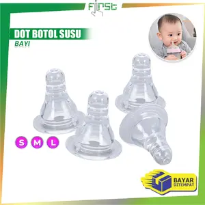 [COD] FH C1174 Dot Botol Susu Bayi Nipple Slim Neck Size S M L