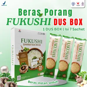FUKUSHI Beras porang Shirataki seduh Kemasan BOX isi 7 Sacet