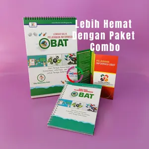 Paket Hemat !! | Pelayanan Informasi Obat | Buku Lembar Balik PIO | Buku Apotek | Leaflet PIO