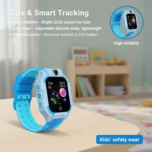 Smartwatch Anak Anti Air IP67 GPS LBS Real Time Panggilan Dua Arah SOS Kamera Jarak Jauh Monitor Suara Pagar Elektronik Fitur Zona Aman Mode Kelas Tenang Baterai 700mAh