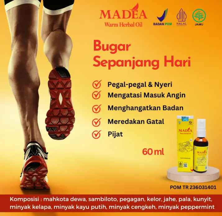 MADEA Minyak Balur Hangat: Membantu Meredakan Masuk Angin, Gatal, dan Efek Gigitan Serangga 2