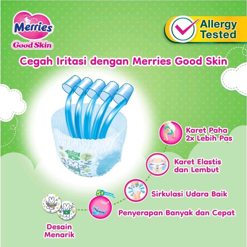 PROMO 1 pack NBS40 Merries Pants Good Skin Diapers/ Popok Bayi 3