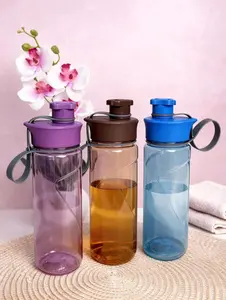 WOBEN 8193 Botol Air Minum Transparan 620ML - Desain Transparan Mudah Dibawa Cocok untuk Kebutuhan Sehari-hari