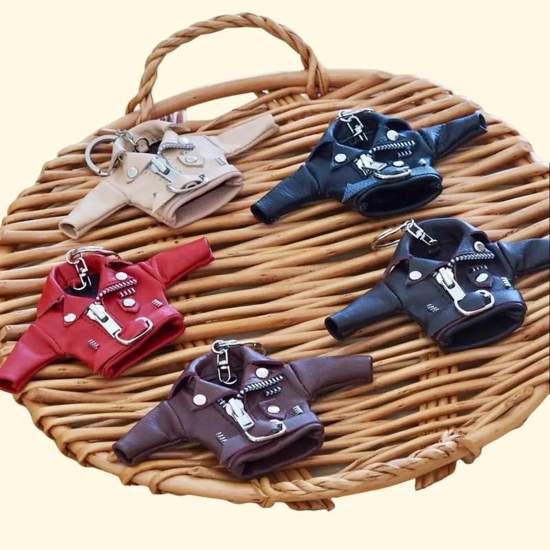 ADRANI Leather Jacket Keychain Bag - TikTok Shop Malaysia