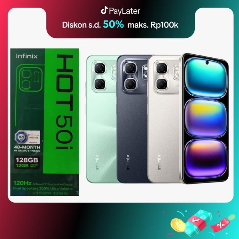 [Exclusive Irvan Galih] Infinix Hot 50i 6/128 Ram 6GB Rom 128GB Garansi Resmi 0