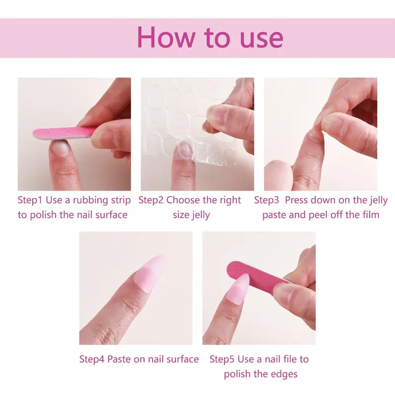 Marble Pattern Fake Nails with Nail File & Sticker, 24pcs French Style False Nails for Women & Girls DIY Nail Art, Manicure Accessories 4