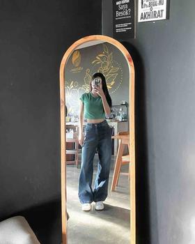 Product Review of (UNISEX) Celana Kulot Jeans Retro Baggy Jeans Loose Panjang from M**o 2