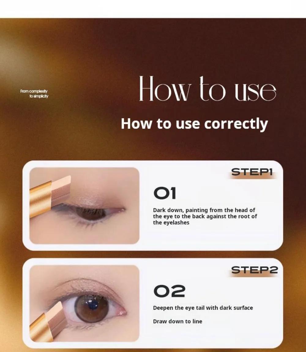 【COD】Tutup Mata 3 Warna Gradient untuk Pemula! Stik eyeshadow ini tahan air dan keringat, dengan tekstur matte dan shimmer, mudah diaplikasikan, tahan lama, dan dapat membantu Anda dengan mudah menciptakan mata yang memesona!