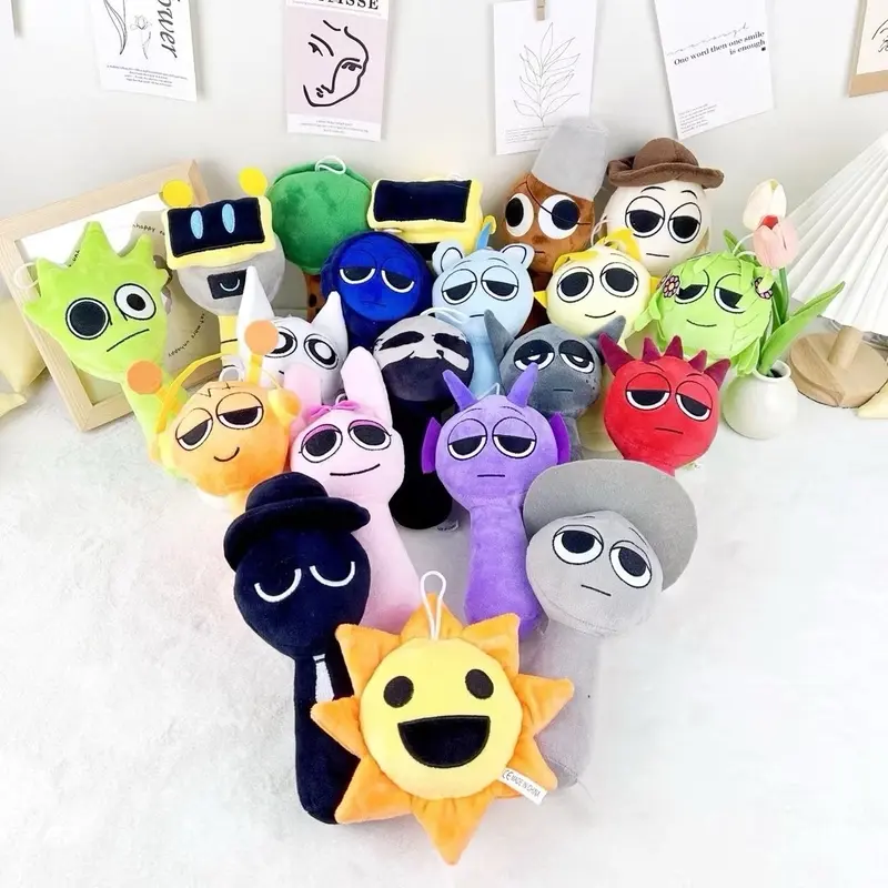 Mainan Boneka Sprunki Horor Plush Rhythm Box New Surrounding Spunky the Game Ukuran 40CM Plush Dolls Toys 3