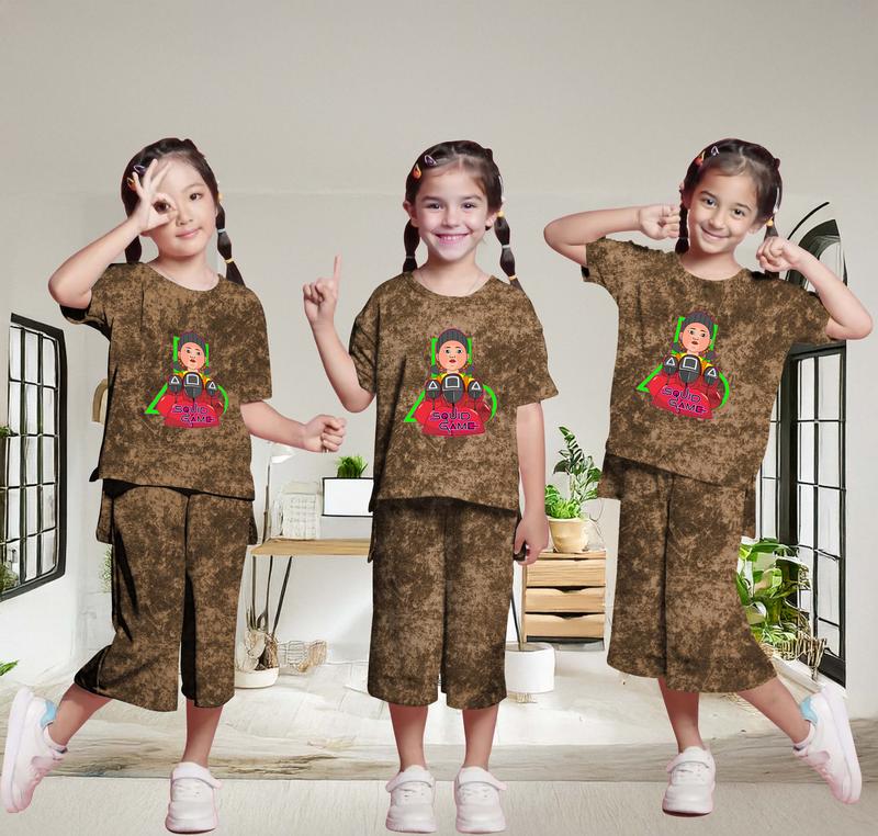 Setelan Kulot Wash Anak Perempuan SG 5-13 Tahun Sablon DTF HOODIE KIDS 1