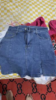 Product Review of ROK JEANS PENDEK WANITA HW ROK MINI-R007 from M**3 0