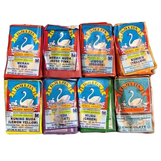 ￼GINCU BATANG CAP ANGSA / PEWARNA BUBUK DJELITA / PEWARNA MAKANAN CAP BEBEK ANGSA