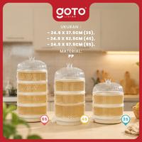 Gambar Goto Living x Ci Suan Goto [COD] Queen Tudung Saji Rantang Rak Makanan Susun Food Organizer Bertingkat Multifungsi 4 SUSUN #CR - 4S WHITE dari Goto Living Kota Tangerang 3 Tokopedia