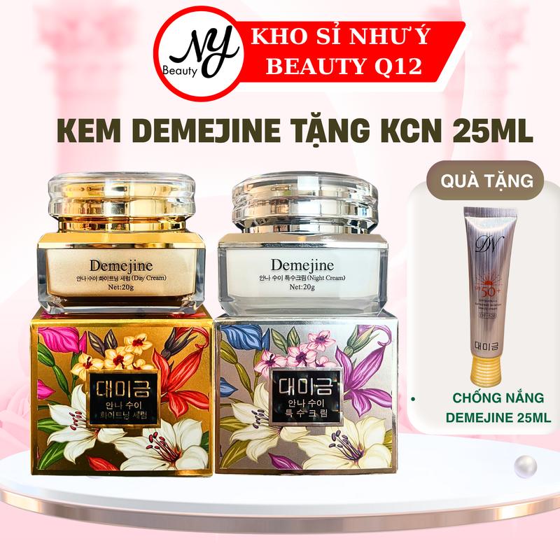COMBO KEM FACE 20G DEMEJINE Ngày Và Đêm Cùng Kem Chống Nắng Demejine 25ML CHĂM SÓC DA LÀM ĐẸP NỮ