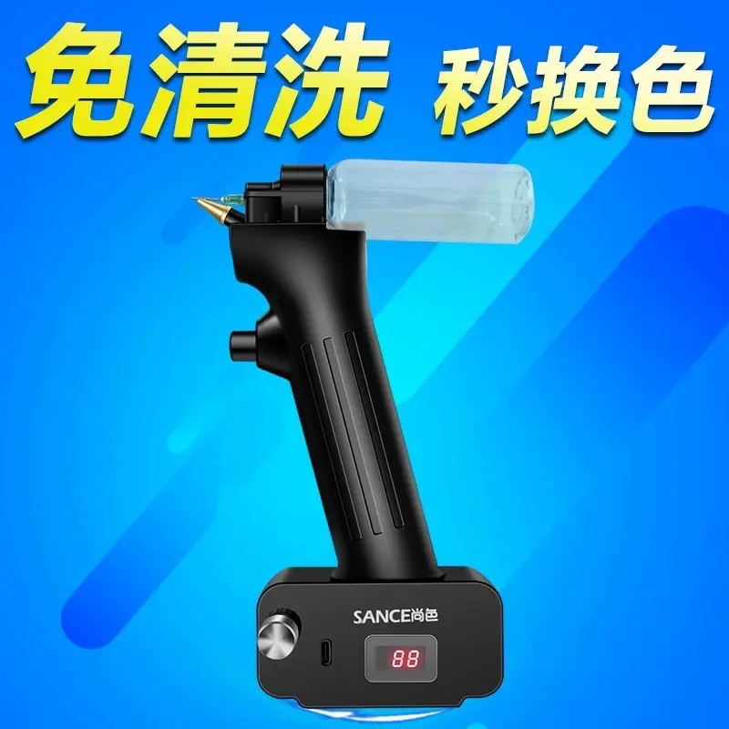 Disposable Electric Model Hand-Made Airbrush Air Pump Furniture Paint Spray Gun Ceramic Glazing Spray Tool