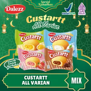 [KARTINI DAY SALE] 20 Pcs Dalezz Custartt Roti Lezat isi Krim Teman Ngopi Santuyy 10 Pcs Mix Varian Halal dan Nyaman untuk Camilan Sehari-hari