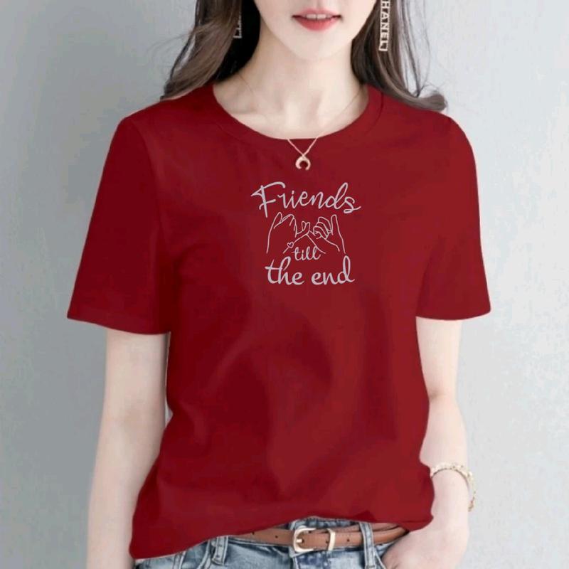 Baju Kaos Distro T-shrit Lengan Pendek Wanita  Kaos Casual Katun Combed30s Premium Quality Lembut Nyaman Tebal Unik Cewek Keren Melar Motif Custom 0