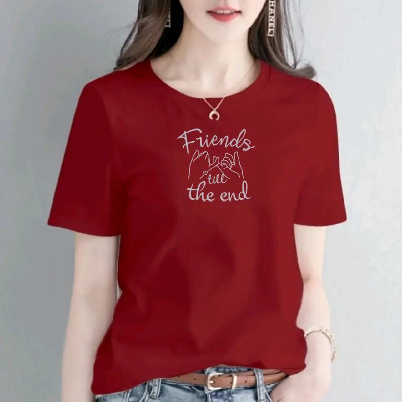 Baju Kaos Distro T-shrit Lengan Pendek Wanita  Kaos Casual Katun Combed30s Premium Quality Lembut Nyaman Tebal Unik Cewek Keren Melar Motif Custom 0