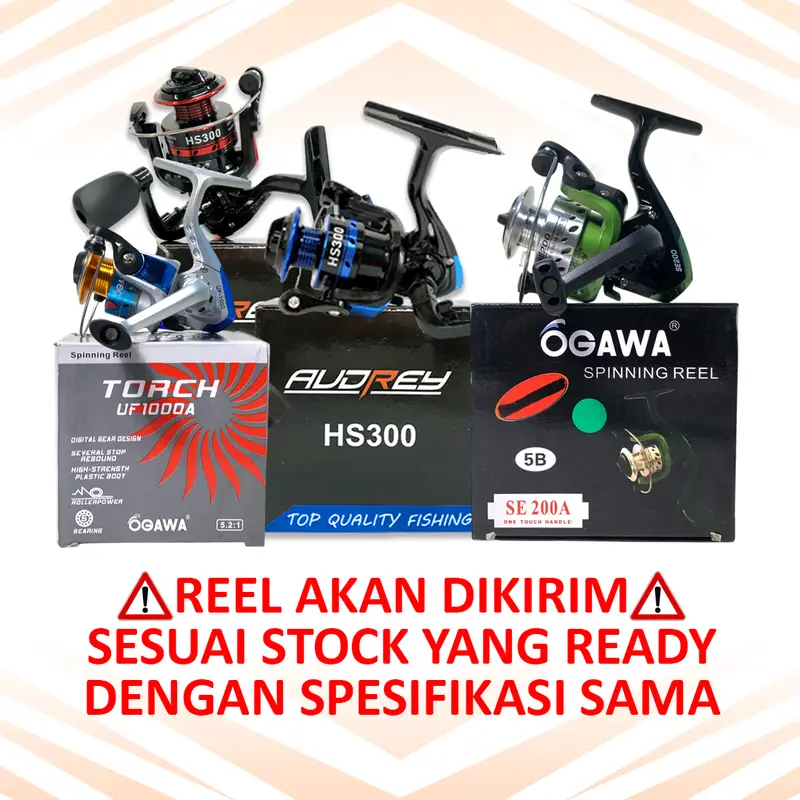 KUJIRA JORAN KOLAM 8-17lbs SEPAKET REEL BESI 4