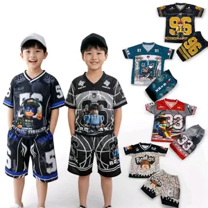 Setelan Oneset Jersey Anak Laki Laki Full Printing Karakter Roblox Usia 1-10 Tahun Bahan Jersey Nyaman
