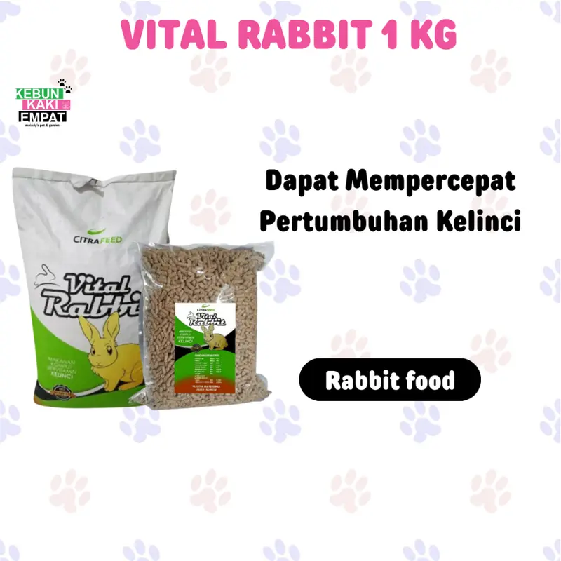 VITAL RABBIT 1 kg /Makanan Kelinci Murah/ pakan kelinci / makanan hewan / dry food 0