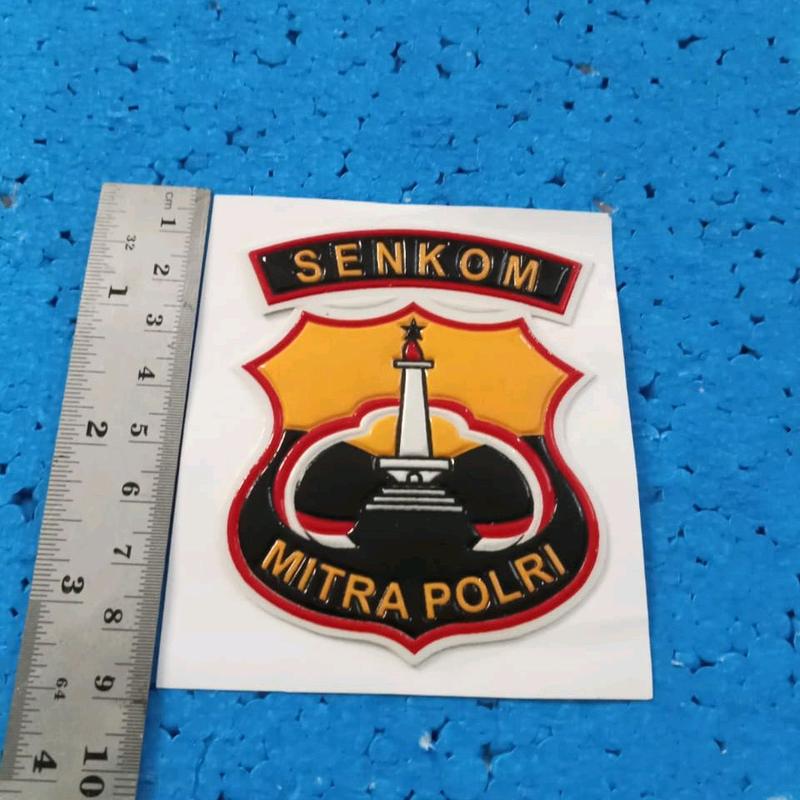 stiker embos Senkom Mitra Polri untuk mobil/motor 0