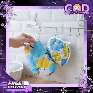 Sarung Tangan Oven Anti Panas + Cempal / Sarung Tangan Oven Tebal / Sarung Tangan Masak Oven