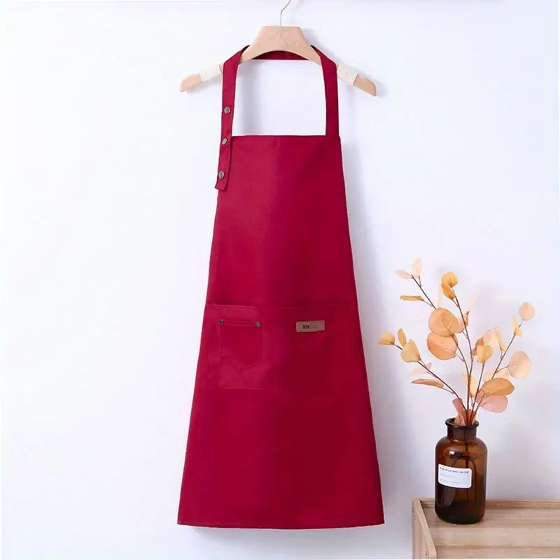 Apron Waterproof Celemek Anti Air Untuk Kerja Pria dan Wanita Barista Hitam 1