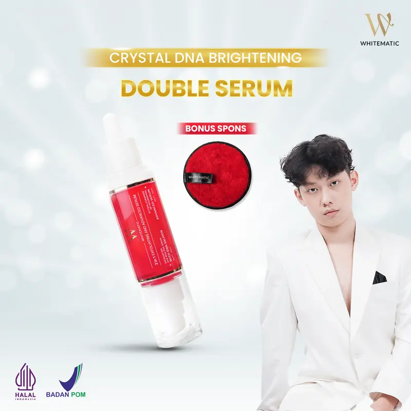 [DAPAT 1 DOUBLE SERUM + SPONS] WHITEMATIC SERUM EXFOLIATING DNA 0