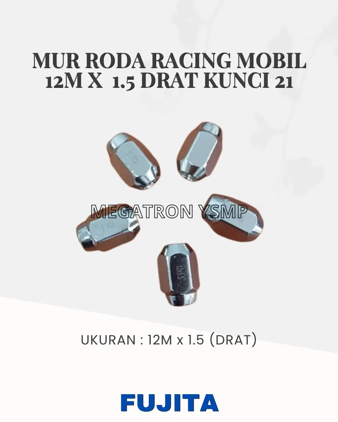 Mur Roda Racing m12x1.5(drat) kunci 21