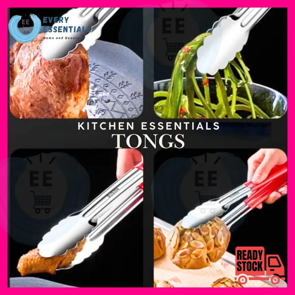 <SGINSTOCK> Cooking Tongs / Teacups Tongs / Grilling Tongs / Stainless Steel / Kitchen