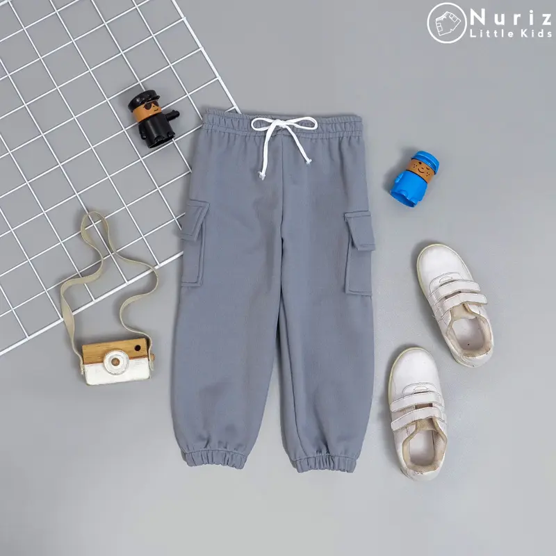 100K 4 PCS Celana Jogger Chargo Anak-Anak Umur 1-12 Tahun Laki-Laki Perempuan bahan Japan Line 6