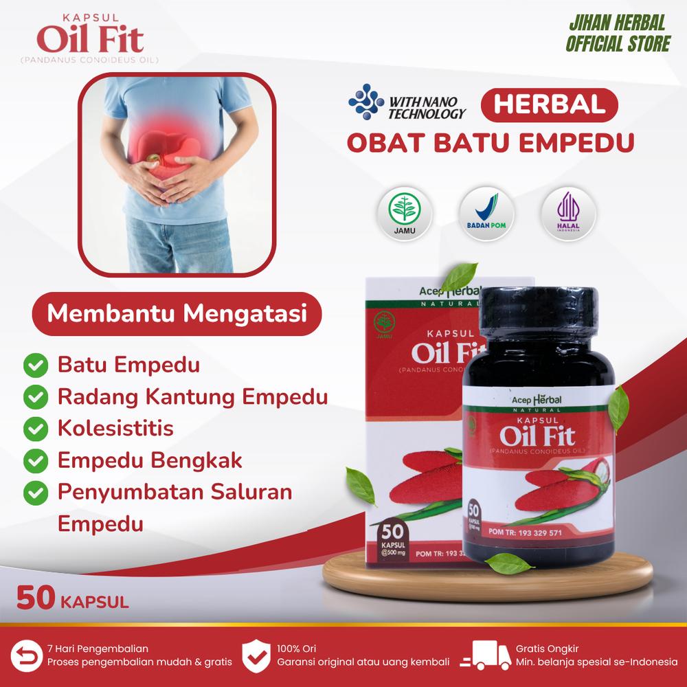 Oil Fit Obat Radang Empedu Kolesistitis Infeksi Empedu Bengkak Batu Empedu Penyumbatan Saluran Empedu Radang Kantung Empedu Herbal Kapsul Buah Merah Papua - OIL FIT