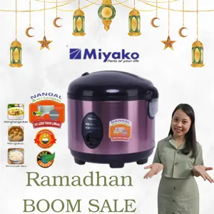 [12.12 SALE NISA FAUZIAH ] MIYAKO RICE COOKER / MAGIC COM MCM-508-SBC / MCM 508 SBC / MCM508 SBC (1,8 LITER) GARANSI RESMI