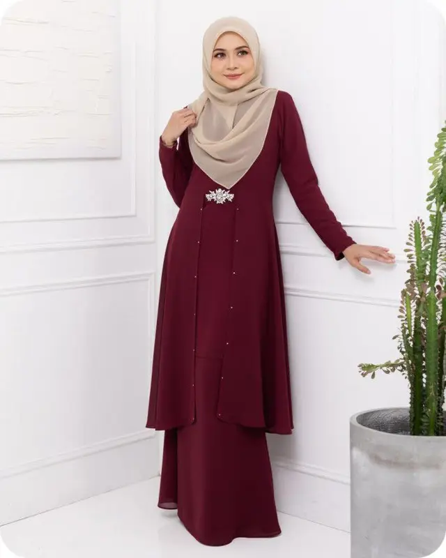Eliza Set Rok Melayu Model Simpel Terbaru Busui Friendly 2