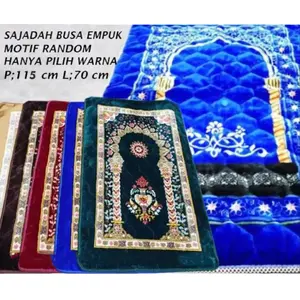 Luxor Jumbo Sajadah Busa Turki Embos Tebal Bulu Nyaman Souvenir Haji Umroh Muslim Motif  Pilar Bunga
