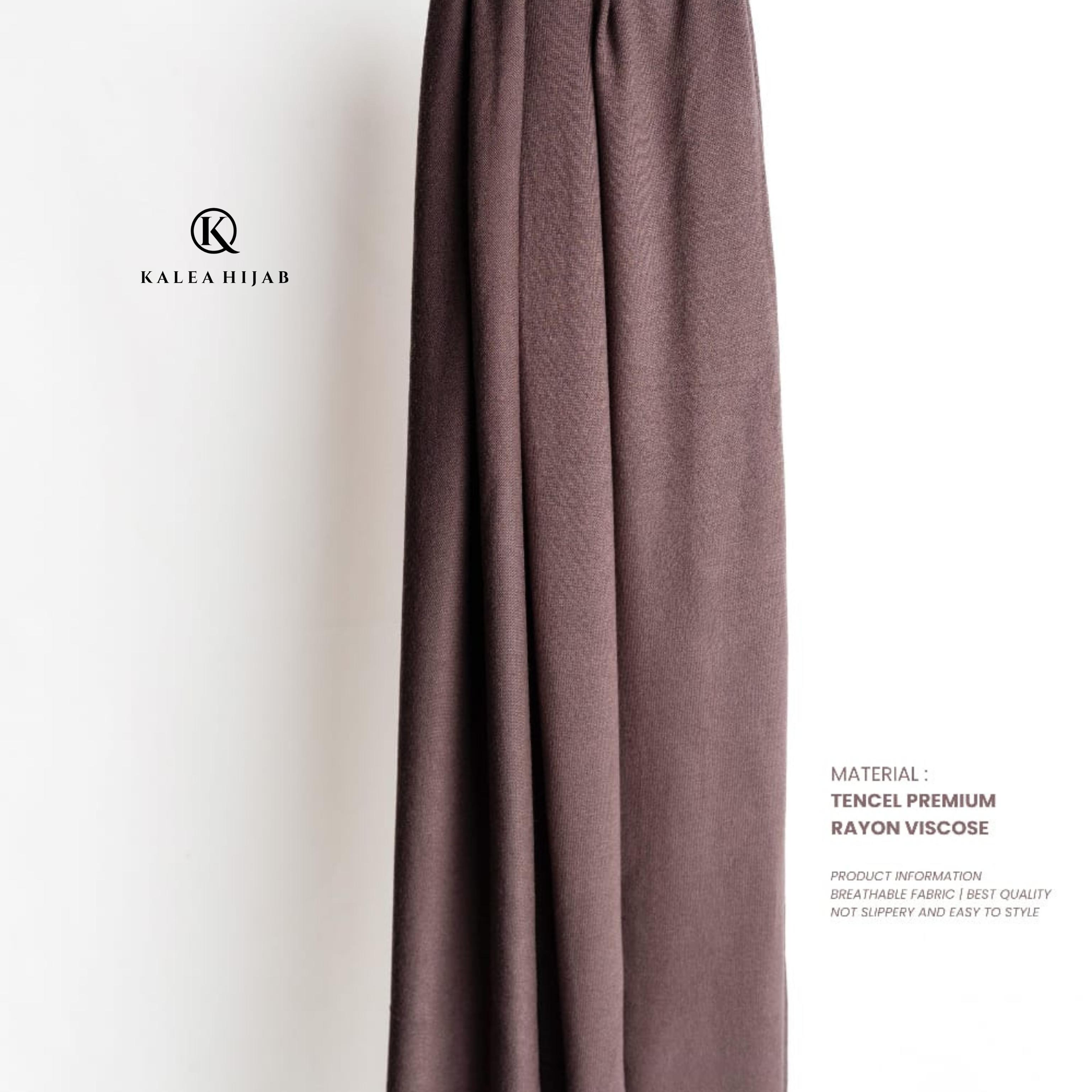 Kalea Hijab Hijab Pashmina Dubai Rayon Tencel Free Pouch Original Syal Bahan Lembut Nyaman Cocok untuk Berbagai
